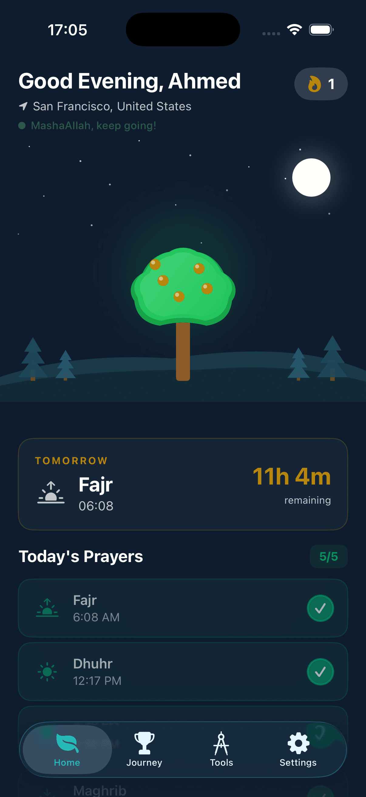 Salah First Prayer Times